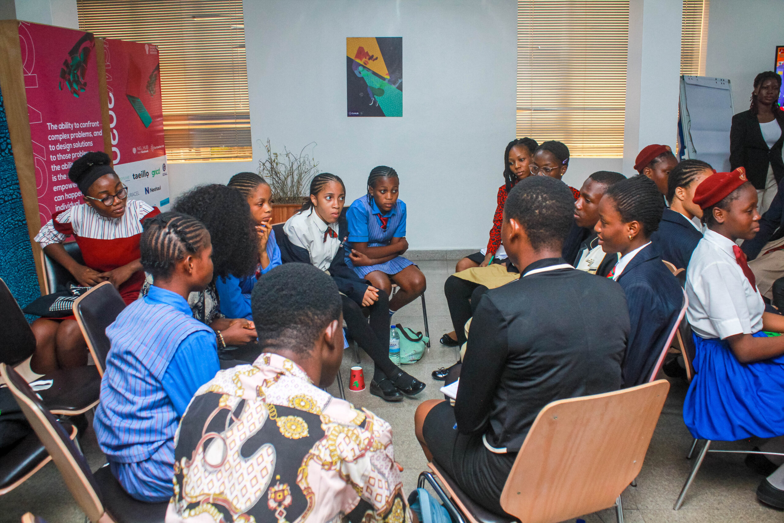 students brainstorming session - sheSOLVES Africa